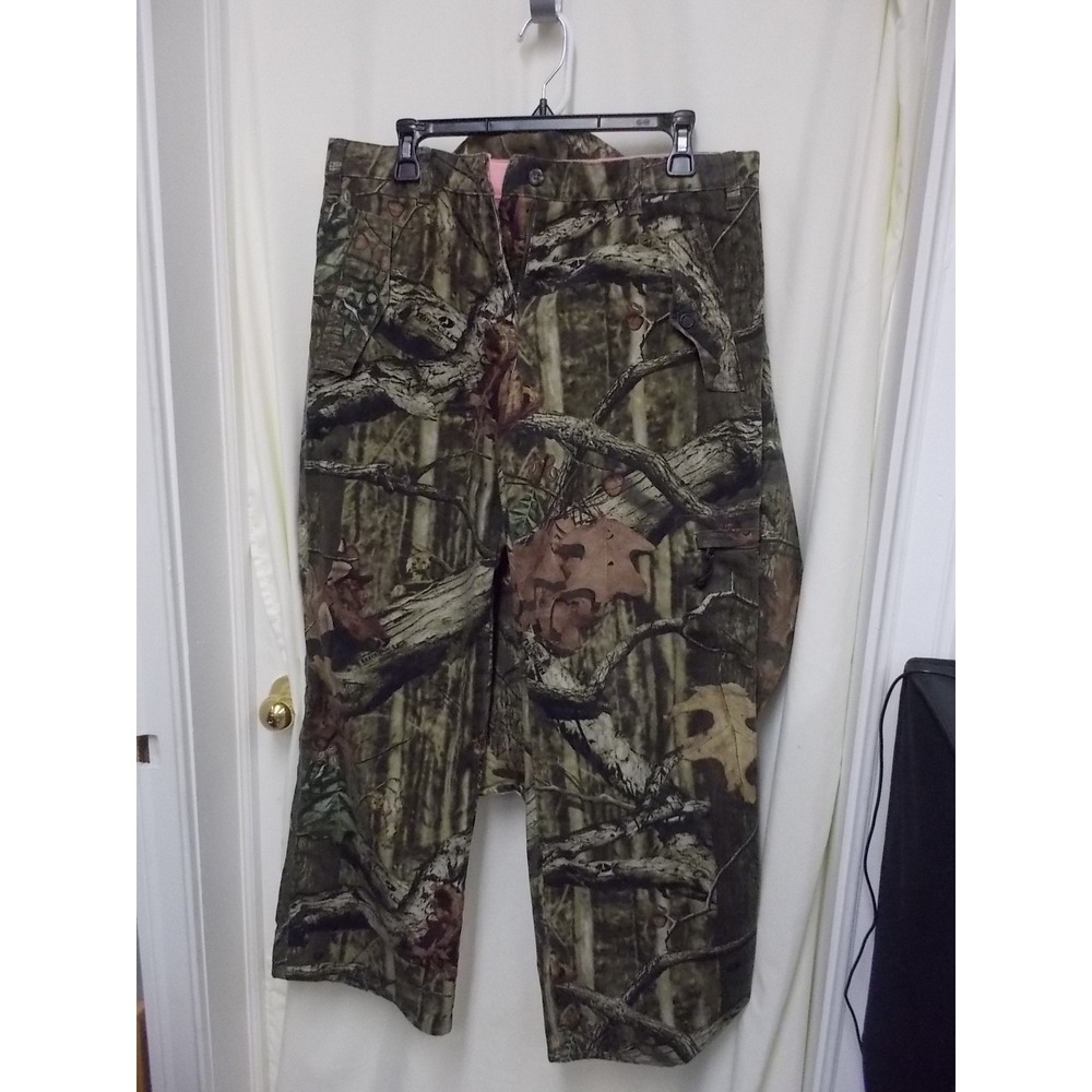 Russell Outdoors Womens Mossy Oak Camo Quest Hunting Pants Size S 6-8 Pink Trim